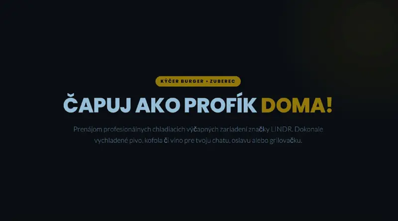 prenajom výčapu